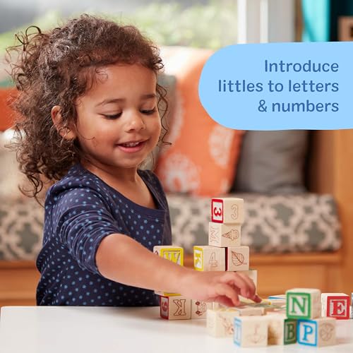 Buy now Melissa & Doug Deluxe Wooden ABC/123 1-Inch Blocks Set with Storage Pouch (50 pcs) at indiglob india