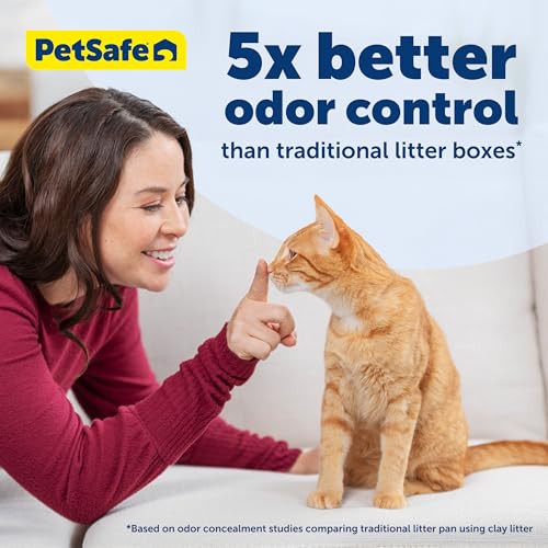 Buy now PetSafe ScoopFree Disposable Crystal Cat Litter Tray - Easy Cleaning Box - Refill Tray for Electric Litter Box - Fragrance Free - 4.3 lb Bags - 6 Pack at indiglob india