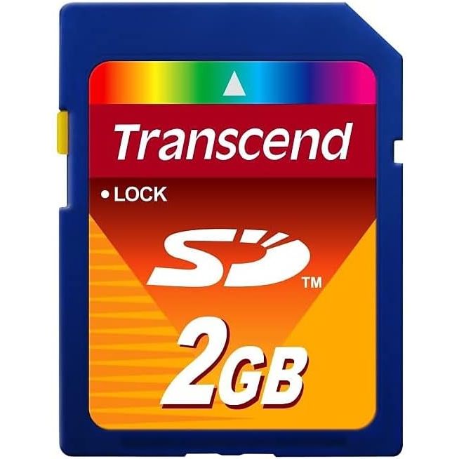 Transcend 2 GB SD Flash Memory Card (TS2GSDC)