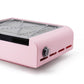 AONOLOVO Nail Dust Collector Machine, Upgraded Powerful Nail Vacuum Suction Fan Dust Extractor Manicure Tool for Acrylic Nail Poly Nail Extension Gel Removal, Pink