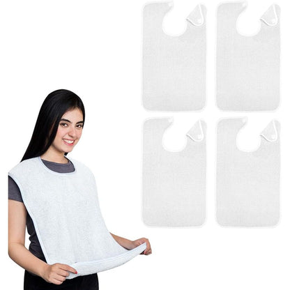 Avalon Towels Adult Bibs for Women 100% Cotton Bib for Adults for Eating - Terry Cloth Adult Bibs for Men Clothing Protectors