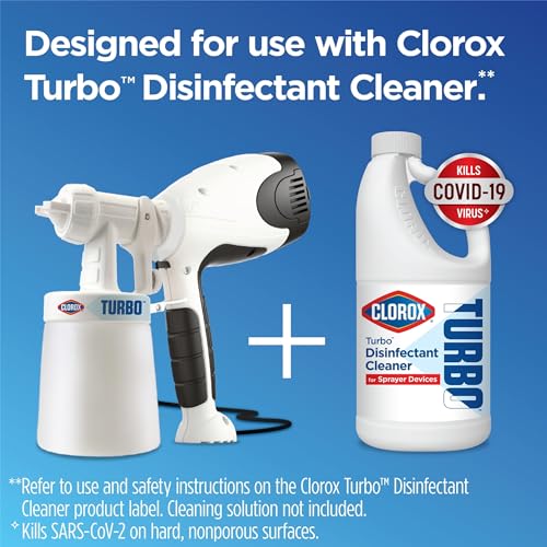 Buy now Clorox Turbo Disinfectant Cleaner for Sprayer Devices, Bleach-Free, 64 Fluid Ounces (Pack of 2) at indiglob india