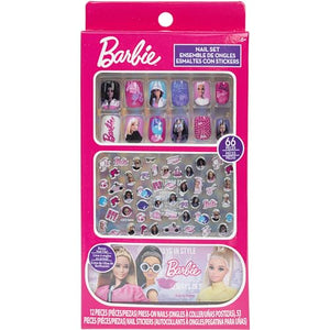 Buy now Barbie -Townley Girl 66 Piece Non-Toxic Nail Set with Press-On Nails, Nail Stickers, and Nail File, Ages 3 and Up at indiglob india