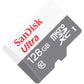 SanDisk 128GB Ultra microSDXC UHS-I Class 10 Memory Card 100 MB/s SDSQUNR-128G-GN6MN
