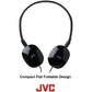 JVC Flats On-Ear Wired Headphones - Flat Foldable Design - 30mm Driver for Powerful Sound - Soft Ear-Pads for Comfort – Steel Headband - Lightweight & Portable - PC/Laptop/Gaming - 3.5mm Slim Plug