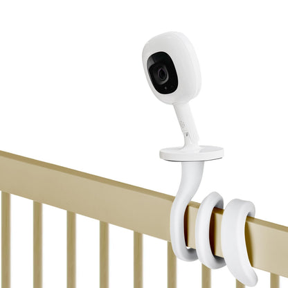 Buy now iTODOS Baby Monitor Mount Compatible with Nanit Pro Smart Baby Monitor & Flex Stand, Versatile Twist Mount Without Tools or Wall Damage,Travel Monitor Accessory -White at indiglob india