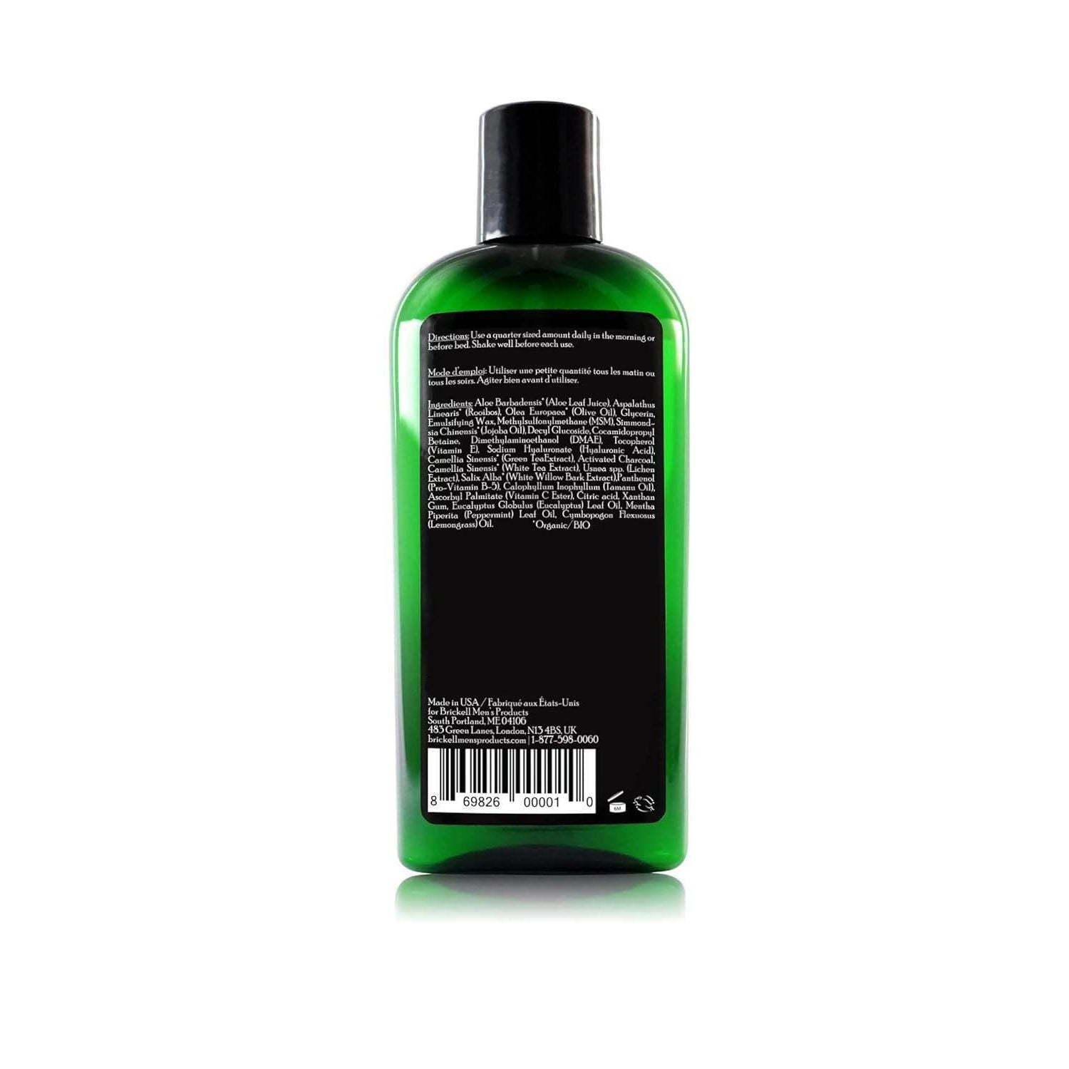 Brickell Men's Purifying Charcoal Face Wash for Men, Natural and Organic Daily Facial Cleanser, 8 Ounce, Scented - My Store
