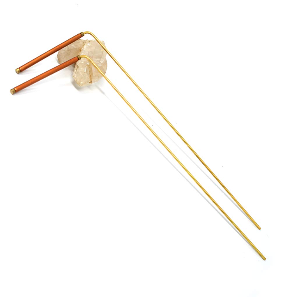 Buy now Solid Copper and Brass Dowsing Rods with Smooth Movement for Tracing Spiritual Energy Chi, Ghost Hunting, Water Divining, Finding Gold, Locating Lost Items or Answering Questions! at indiglob india