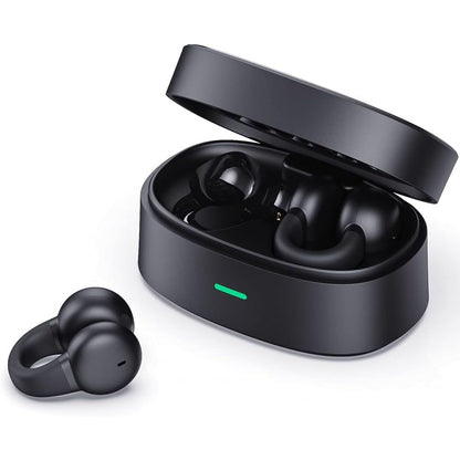 Bone Conduction Headphones - Bluetooth 5.3 Open Ear Clip-on Wireless Earbuds for Travel
