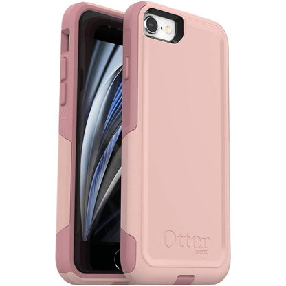 OtterBox iPhone SE 3rd & 2nd Gen, iPhone 8 & iPhone 7 (Not Compatible with Plus Sized Models) Commuter Series Case - Ballet Way (Pink Salt/Blush), Slim & Tough, Pocket-Friendly, with Port Protection
