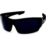 Buy now Locs Men's Rectangular Hardcore Wrap 63mm Sunglasses (Matte Black Rubberized Finished) at indiglob india