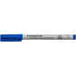 Staedtler Lumograph Non-Permanent Wet Erase Marker Pens, Fine Tip Refillable Colored Marker, Blue, 315-3