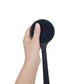 DNC Back Scrubber for Shower Soft Silicone Bath Body Brush with Long Handle (Black)