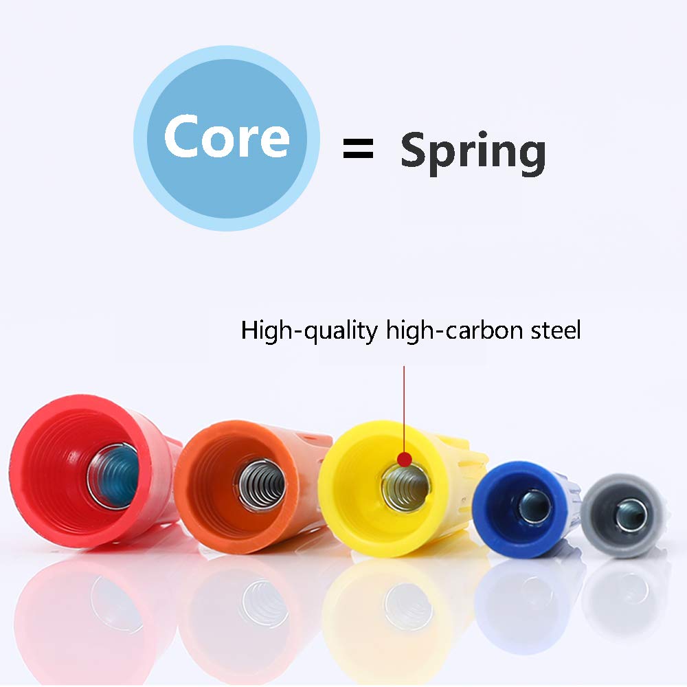 Buy now 240 Pcs Electrical Wire Connectors Screw Terminals - Twist Nuts Caps Wire Connection, Spring Insert Assortment kit at indiglob india