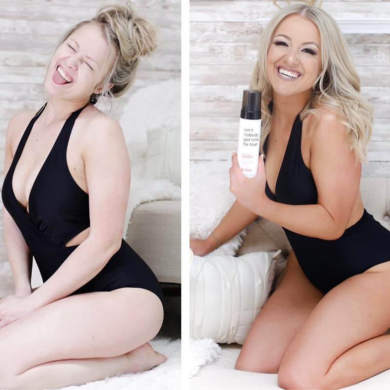 b.tan Pre-Shower Self Tanner Mousse | Ain't Nobody Got Time for That - Fast, 9 Minute Express Sunless Tanning Foam, No Fake Tan Smell, No Added Nasties, Vegan, Cruelty Free, 6.7 Fl Oz - My Store