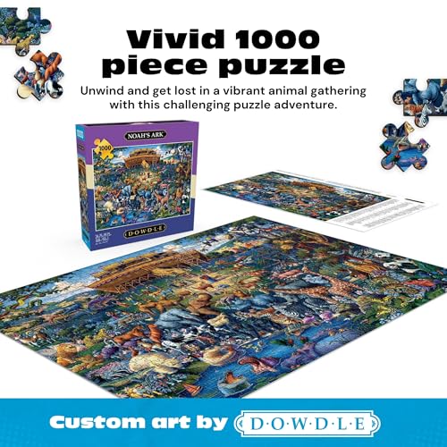 Buy now Buffalo Games - Jigsaw Puzzles 1000 Pieces - Dowdle Noahƒ??s Ark Puzzle - Premium Giftable Foil Box with Reference Poster - Made in USA at indiglob india