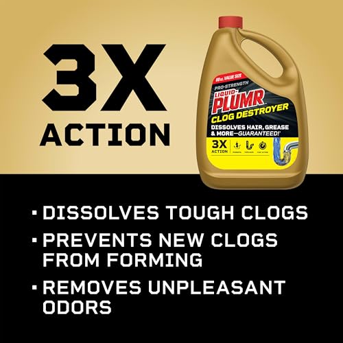 Buy now Clorox Liquid-Plumr Pro-Strength Clog Destroyer, Liquid Drain Cleaner, 80 Fluid Ounces (Package May Vary) at indiglob india
