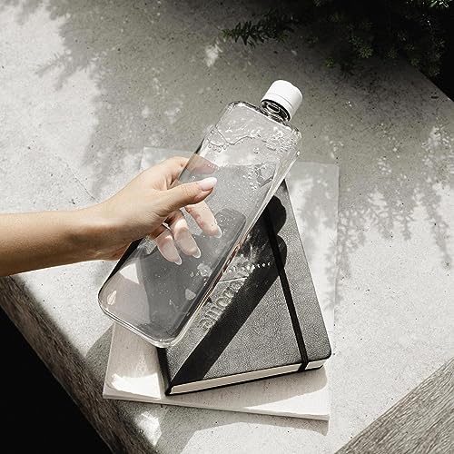 Buy now memobottle Slim - 15oz (450ml) - Sleek, Slim & Flat Water Bottle for Bags, Laptops & Books | BPA Free Tritan | Modern, Minimalist | Ideal for Gym & Daily Use at indiglob india