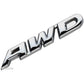EmbRoom AWD Emblem, 3D Metal Tailgate Side Sticker Badge Replacement For 4x4 All Wheel Drive SUV Off Road (Chrome)