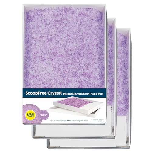 Buy now PetSafe ScoopFree Disposable Crystal Cat Litter Tray - Easy Cleaning Box - Refill Tray for Electric Litter Box - Fragrance Free - 4.3 lb Bags - 6 Pack at indiglob india