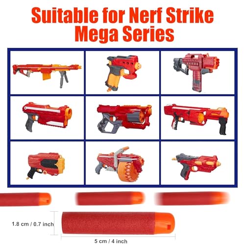 Buy now 60PCS Mega Dart Refill Pack for N-Strike Mega Series at indiglob india