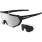 X-TIGER Polarized Sports Sunglasses with 5 Interchangeable Lenses,Mens Womens Cycling Bike Glasses,Baseball Running Fishing