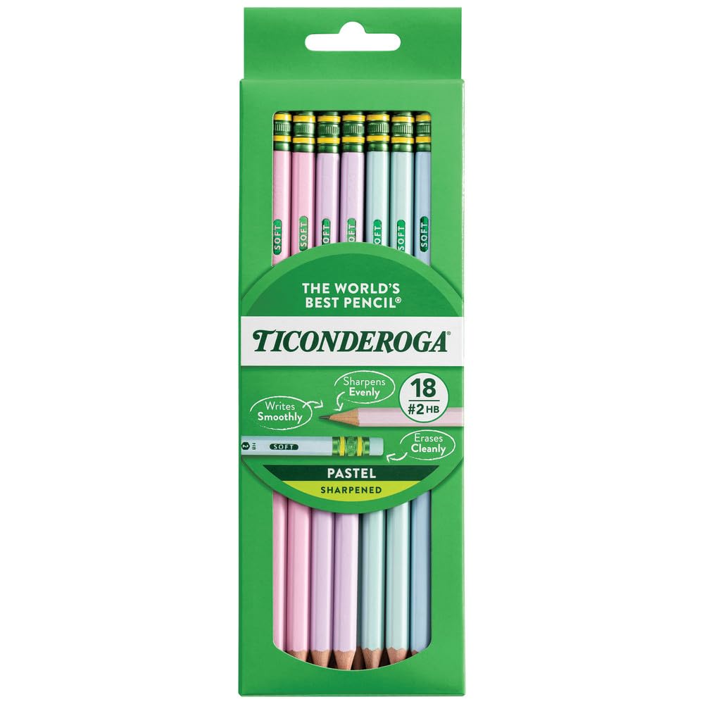 Buy now Ticonderoga Wood-Cased Pencils, Pre-Sharpened, #2 HB Soft, Neon Colors, 10 Count at indiglob india