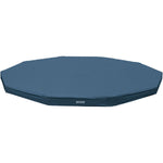 Buy now INTEX 28031E Pool Cover: For 12ft Round Metal Frame Pools – Includes Rope Tie – Drain Holes – 10in Overhang – Snug Fit at indiglob india