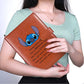 Buy now Stitch Gifts Stitch Leather Portfolio Folder A5 Size Ohana Gift Document Folder Inspirational Quote Gift for Son Daughter Always Remember You are Braver Than You Believe (A4 Portfolio Brown) at indiglob india