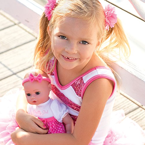 Buy now ADORA Playtime Baby Pretty Girl Vinyl 13 Girl Weighted Washable Cuddly Snuggle Soft Toy Play Doll Gift Set with Open/Close Eyes for Children 1+ Includes Bottle at indiglob india