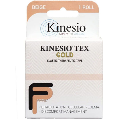 Kinesio Taping - Elastic Therapeutic Athletic Tape Tex Gold FP - Black – 2 in. x 16.4 ft
