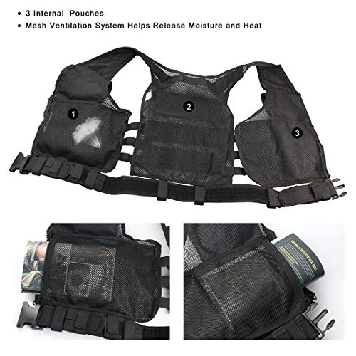 Buy now Marmot Tactical Vest Durable Mesh Vest with Detachable Belt & Holster for Subcompact/Compact/Standard Pistol at indiglob india