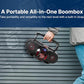 Buy now Emerson EPB-3002 Portable Bluetooth, MP3/CD AM/FM Stereo Radio Cassette Player/Recorder with Subwoofer and USB Input Boombox at indiglob india