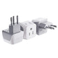 Buy now Ceptics Schuko Germany, France Plug Adapter, Dual Input - Ultra Compact Light Weight - Usa to Russia, South Korea Travel Adaptor Plug - Type E/F (3 Pack) Type N - Brazil 3 Pack at indiglob india