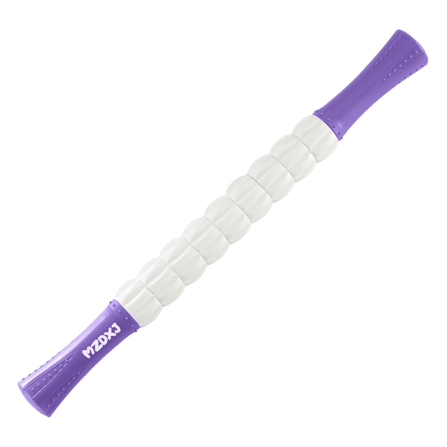 Buy now Muscle Roller Massage Roller Stick- Deep Tissue Fascia Blaster for Myofascial Pain Relief, Lymphatic Drainage & Body Sculpting, Handheld Physical Therapy & Recovery Tool (Black White-24 inch) Purple White 18 Inch at indiglob india