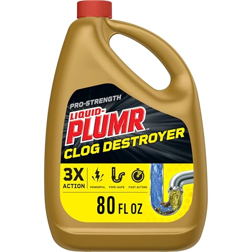Buy now Clorox Liquid-Plumr Pro-Strength Clog Destroyer, Liquid Drain Cleaner, 80 Fluid Ounces (Package May Vary) at indiglob india