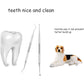 Dog Teeth Cleaning Tools Tarter Remover Canine Dental Scraper Scaler Tools Pet Tooth Cleaner Stainless Steel with Double Head