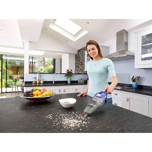 Buy now BLACK+DECKER DUSTBUSTER QuickClean Cordless Handheld Vacuum, Home and Car Vacuum with Charger (HNVC115J22) at indiglob india
