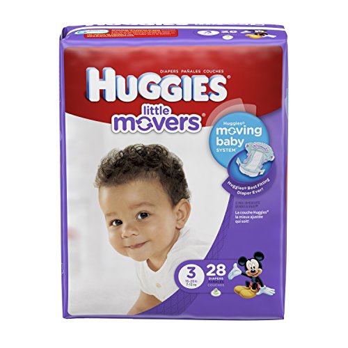 Buy now Huggies Little Movers Diapers - Size 3-28 ct at indiglob india