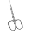 CGBE Cuticle Scissors Extra Fine Curved Blade, Super Slim Manicure Scissors for Cuticles Professional Small Scissors with Precise Pointed Tip Grooming Blades, Eyebrow, Eyelash, and Dry Skin - Silvery - ['Silver']