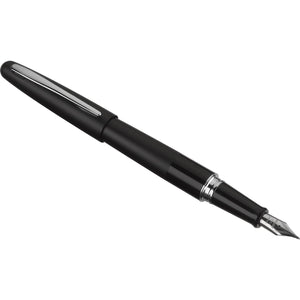 Pilot Metropolitan Collection Fountain Pen, Black Barrel, Classic Design, Medium Nib, Black Ink (91117)