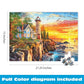 Buy now Buffalo Games - Rocky Cliff Lighthouse - Dominic Davison - 300 Piece Jigsaw Puzzle for Adults, Large Oversized Pieces, Scenic Coastal Puzzle, Challenging and Relaxing, Finished Size 21.25 x 15.00 at indiglob india