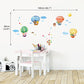 Buy now DECOWALL DA-1406B Animal Hot Air Balloons Kids Wall Stickers Wall Decals Peel and Stick Removable Wall Stickers for Kids Nursery Bedroom Living Room décor at indiglob india