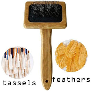 Tyoungg Macrame Comb Wooden for Fringe Feathered Wall Hanging Plant Hanger Craft Making Knitting Cord Rope 3mm 4mm 5mm (Macrame Comb)