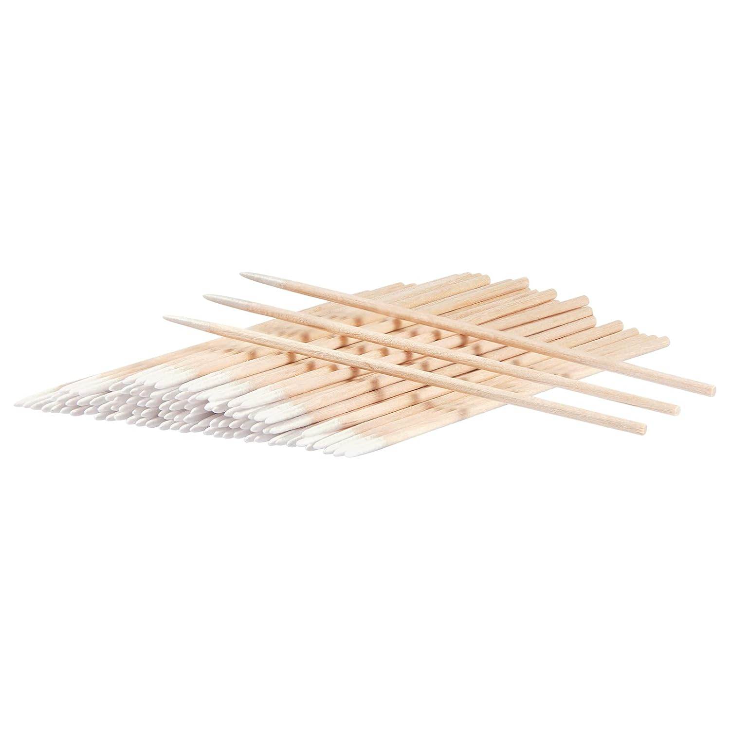 CHEFBEE 500 Count Microblading Cotton Swab Pointed Tip, Wood Cotton Stick Makeup Cosmetic Applicator, Tattoo Permanent Supplies - My Store