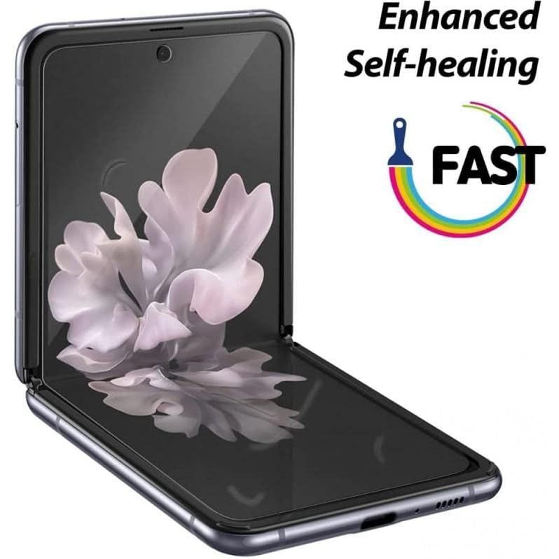 Buy now WHITESTONE DOME GLASS [1SET 4PCS] for Samsung Galaxy Z Flip 3 Premium Film Screen Protector Anti-Shock,HD Clear,Self Healing EPU Film for Galaxy Z Flip 3 at indiglob india