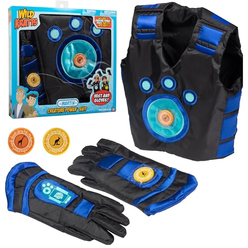 Buy now Wild Kratts Creature Power Suit Martin (Large 6-8X) Includes Vest, Gloves & 2 Power Discs for Halloween Costume, Pretend Play & Dress Up -Officially Licensed Toys for Children- Gift for Kids Boy Girl at indiglob india