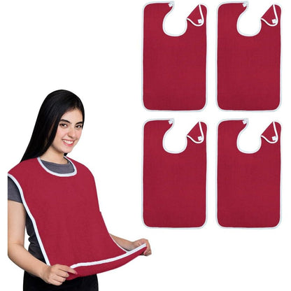 Avalon Towels Adult Bibs for Women 100% Cotton Bib for Adults for Eating - Terry Cloth Adult Bibs for Men Clothing Protectors