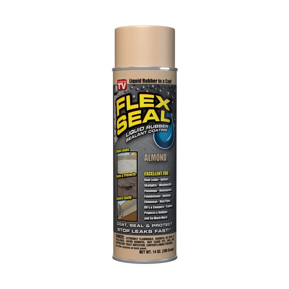 Buy now Flex Seal, 14 oz, Clear, Stop Leaks Instantly, Transparent Waterproof Rubber Spray On Sealant Coating, Perfect for Gutters, Wood, RV, Campers, Roof Repair, Skylights, Windows, and More at indiglob india