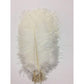 CENFRY 10pcs Ostrich Feathers 10-12inch Plumes for Wedding Centerpieces Home Decoration (White)